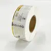 Rollo de Pegatinas Adhesivas Impermeables Personalizadas con Vinilo Dorado para Empaque y Uso en Velas