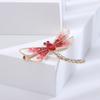 Broche de libélula con gota de aceite de esmalte de moda japonesa y coreana, broche de insecto con diamantes de imitación de aleación, accesorios de ropa que combinan con todo, al por mayor