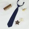 Jk Estilo Japonês Cor Sólida Sem Gravata Gravata Borboleta Masculina Colarinho de Canto Plano Feminino Combina Com Tudo Uniforme Escolar Estilo Casal