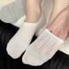 Calcetines de Malla para Mujer Antideslizantes y que No se Caen Algodón Puro Transpirables Verano Calcetines Cortos Delgados Boca Baja Calcetines Invisibles para Mujer en Verano