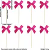 Decoraciones de Pastel Temáticas de Moños para Fiestas de Cumpleaños Infantiles, Inserts de Palillo, Inserts de Pastel de Moño de Poliéster