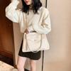 Bolso Tote de Textura de Alta Gama Bolso Vagabundo de Moda para Mujer Gran Capacidad Trabajo Viajero Cadena Bandolera de Hombro Cruzado