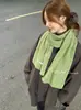 Cachecol de Lã Misturada Colorido Puro Feito em Casa pelo Fabricante para Mulheres Inverno Clareamento Estudante Casal Cachecol Simples de Tricô Transfronteiriço