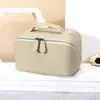 Bolso de Mano de Moda Hecho de Piel de Vaca de Primera Calidad, Neceser Portátil Multifuncional de Gran Capacidad, Bolso Versátil para Guardar Productos de Cuidado de la Piel
