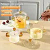 Panela de Vidro Borossilicato Alta para Uso Doméstico, Tigela Transparente Pequena para Comida de Bebê, Panela de Cozimento Lento com Separação de Água para Ninho de Pássaro, Tigela de Sobremesa no Atacado