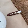 Pinza para el pelo con estampado de leopardo marrón para mujer, pasador lateral elegante, par de pinzas para el flequillo, pinza BB japonesa y coreana, nuevo accesorio para el pelo versátil