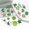 20 tipos de traje verde goteando aceite colgante de aleación cactus amor arete pulsera diy accesorios de joyería hechos a mano