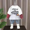 Camiseta de Manga Larga para Niños Primavera y Otoño 2026 Nueva Moda Camiseta Básica para Niños Camiseta de Moda para Niños Pequeños Top Falso de Dos Piezas