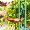 Paraguas Popular Oxidado Transfronterizo, Comedero para Pájaros con Forma de Paraguas, Colgante para Jardín y Patio, Artesanías de Metal