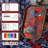 Esmalte Cloisonné Presente de Casamento Materiais Artesanais DIY Enfeites de Decoração de Casamento Estilo Chinês Bandeja de Chá Cloisonné