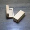 Caja de secuoya para sellos y joyas, caja personalizada de nogal negro para colección y almacenamiento de pelo de mascota y barba, caja de madera maciza tallada