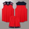 Chaleco deportivo de entrenamiento de impresión de uniforme de equipo de competencia transfronteriza al por mayor rápido, uniforme de baloncesto de moda, traje para hombres y mujeres, jersey estampado