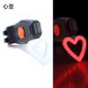 Luz trasera de bicicleta, luz trasera creativa para bicicleta de montaña, luz trasera para conducción nocturna, luz de advertencia LED con carga USB para conducción nocturna.