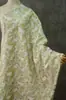 Nuevo Tejido Teñido en Hilo Floral Rosa Amarillo y Verde Estilo Chino Elegante Vestido Cheongsam Chaleco Tejido Jacquard Tela de Decoración de Caja