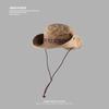 Chapéu Feminino Estilo Étnico Ao Ar Livre Alpinismo Viagem Pescador Chapéu Western Denim Chapéu de Sol Protetor Solar Masculino para Todos os Jogos Protetor Solar Chapéu de Sol