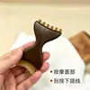 Peine de masaje de madera maciza para terapia capilar, herramienta para el cuidado del cuero cabelludo en casa, tabla gua sha de resina para raspar los músculos faciales y del cuello