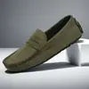 Zapatos de Lona Europeos y Americanos, Zapatos de Gamuza de Cuero para Hombre Aliexpress, Zapatos Casuales para Conducir, Zapatos Perezosos de Amazon, Zapatos para Hombre