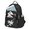 Mochila Bordada de Tecido Oxford Transfronteiriça Modelo Novo 2025 Feminina Casual Bolsa de Mãe Mochila de Viagem Bordada Impermeável