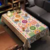 Mantel de Mesa para Restaurante Estilo Étnico, Impermeable, Resistente al Aceite, No Lavable, Lujo Ligero, Atmósfera de Alta Gama, Mantel para Mesa de Bar, Cubierta para Mesa de Café