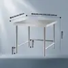 Mesa de Trabajo Engrosada de Acero Inoxidable para Uso en Cocina y Hotel, Mesa Multifuncional de Almacenamiento y Preparación, Adecuada para Uso Doméstico y Comercial, Personalizable