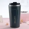 Taza de Café Creativa de Acero Inoxidable 304, Termo Casual para Coche, Taza de Agua de Regalo de Moda para Oficina de Negocios, Logo