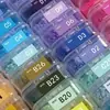 Etiquetas adhesivas de color de cuenta Mard's 291 a todo color para organizar y etiquetar los colores de las cuentas en frascos