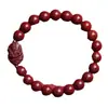 Pulseira do Zodíaco Cinábrio Dragão Samantabhadra Oito Santos Protetores Pulseira de Areia Roxa para Homens e Mulheres Baixo Teor