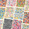 Etiquetas Coloridas de Letras e Símbolos Coreanos Emoticons Adesivos de Números para Diário, Foto Guka DIY, Adesivos Impermeáveis de Animal de Estimação Sem Rastreamento