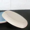Conjunto de 4 Pratos de Peixe Palha de Trigo Doméstico Grande Criativo Estilo Europeu Oval Retangular Prato de Bolinho Prato de Frutas e Vegetais