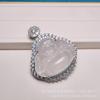 Collar de Calcedonia Penetradora de Hielo Buda Colgante Maitreya de Gran Vientre para Niña Nuevo Estilo Chino Diamante Envolvente Buda Sonriente Cadena de Lana