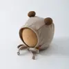 Nuevo Gorro de Bebé Yipan Otoño Cálido Cortavientos Protege Fontanela Gorro para Recién Nacidos Niños Niñas Protección para los Oídos Meses Pequeños