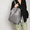 Mochila Dupla de Ombro Estilosa e Simples para o Dia a Dia, Grande Capacidade, Multicamadas, Casual, Conjunto de Mochilas de Viagem para Estudantes com Alça para Carrinho