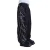 Calça Comprida Tendência Europeia e Americana Personalidade Street Harajuku Moda Hip-Hop Retrô Estampa de Letra