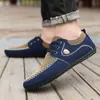2025 Nuevos Zapatos Tipo Gorro de Verano para Hombre Zapatos Casuales de Lona Cruzados de Frontera Talla Grande Fabricante de Zapatos para Hombre Venta al por Mayor Zapatos Casuales para Hombre