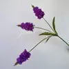 Manojo de Flores de Lavanda Simuladas Flor Falsa Estilo Pastoral Decoración para el Hogar Interior Varilla de Plástico Manojo de Salvia Flor Simulada