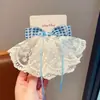 Falda de Encaje para Niñas Accesorio para el Cabello con Lazo Pinza para el Cabello de Estudiante para la Parte Posterior de la Cabeza Pasador de Princesa para Niñas Hermoso Adorno para el Cabello para Niños Grandes