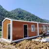 Casa Contêiner com Telhado Pontiagudo, Casa Móvel, Escritório Temporário, Casa Habitável, Casa Pré-fabricada, Estrutura de Casa para Ferramentas Externas