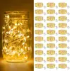 Luces de Cadena de Alambre de Cobre LED Operadas por Batería Luz Cálida Luces de Decoración Navideña para Arreglo de Flores y Pasteles Caja de Regalo
