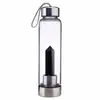 Cristal natural hexagonal coluna de energia copo de vidro para água varinha mágica xícara de chá para spa logo imprimível vendas diretas da fábrica