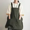 Avental de novo estilo, feito sob medida, resistente à água, design com borla estilo japonês, adequado para catering e uso doméstico, reversível, com impressão de logotipo, uniforme de trabalho feminino
