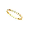 Cadena de Acero Titanio Completo Estilo Minimalista Pulsera de Acero Titanio con Diamantes Completo Moda Retro Transfronteriza de Acero Inoxidable