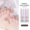 Fábrica Zhengxiang personalizado OEM polvo de cebolla cielo estrellado floreciente aurora pegatinas para uñas de los pies uñas de los pies de dama pegatinas para uñas ODM