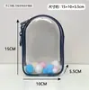 Bolsa de Passeio para Boneca de Algodão 15cm, Bolsa Transparente para Boneca Bebê, Bolsa de Armazenamento Display Pingente de Suporte para Boneca de Celebridade, Bolsa à Prova de Poeira