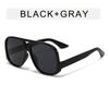 Gafas de sol de sapo con montura grande para mujer, moda popular transfronteriza Ins, gafas de sol tipo aviador vintage, gafas de sol para protección ocular, hombres