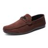 Mocasines casuales impermeables para hombre, zapatos de cuero pequeños, moda holgazana, ropa formal juvenil, zapatos para hombre hechos a mano