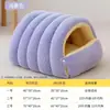 Nido para Gatos Cálido en Invierno, Cerrado y Seguro, Cama para Gatos, Casa para Gatos, Forrado de Felpa y Engrosado, Nido para Mascotas Extraíble y Lavable para que los Gatos Duerman