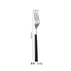 Acero Inoxidable 304 Vajilla para Comida Occidental Portuguesa Vajilla con Textura de Madera Japonesa Cuchillo, Tenedor y Cuchara con Mango de Imitación Madera Juego de Vajilla