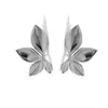 Brincos Europeus e Americanos Exquisitos de Flor e Folha Venda Quente Transfronteiriça Brincos Simples Versáteis Retrô Brincos de Metal de Alta Qualidade para Mulheres