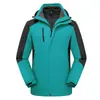 Ropa de Trabajo Grupal Desmontable Tres en Uno con Logotipo Estampado para Hombre, Chaqueta Gruesa Impermeable a Prueba de Viento con Forro Polar para Mujer