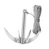 Cuchillo para cortar césped acuático, equipo de pesca, suministros de pesca, cuchillo plegable de acero inoxidable para ancla de césped acuático, arpón de hoz.